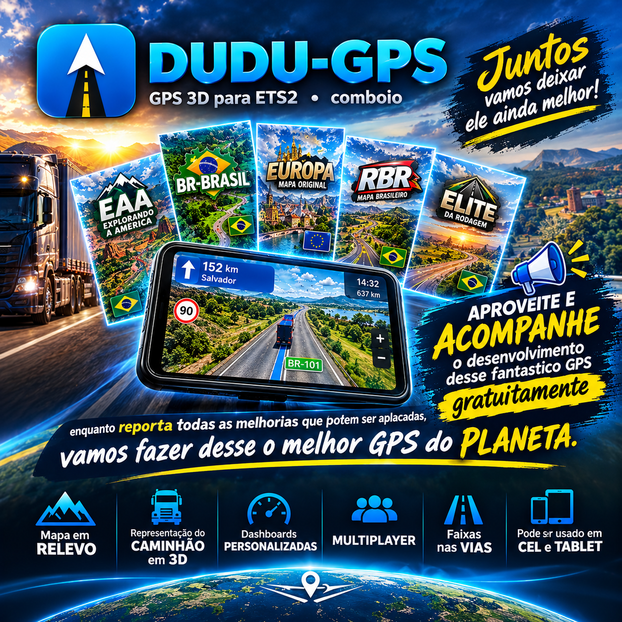 DUDU-GPS — GPS 3D para ETS2